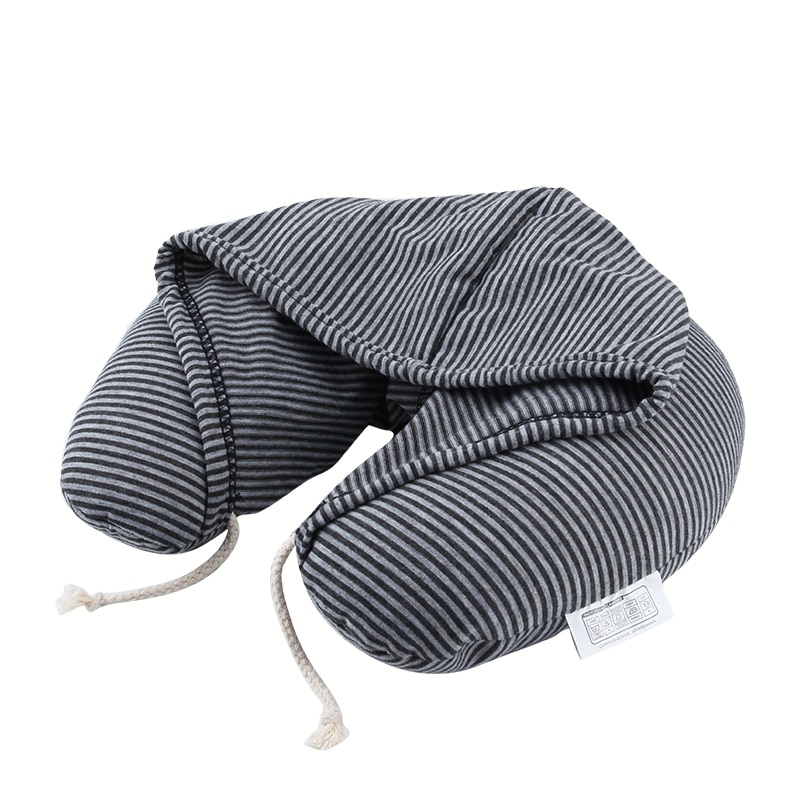 Neck Travel Pillow with Hood