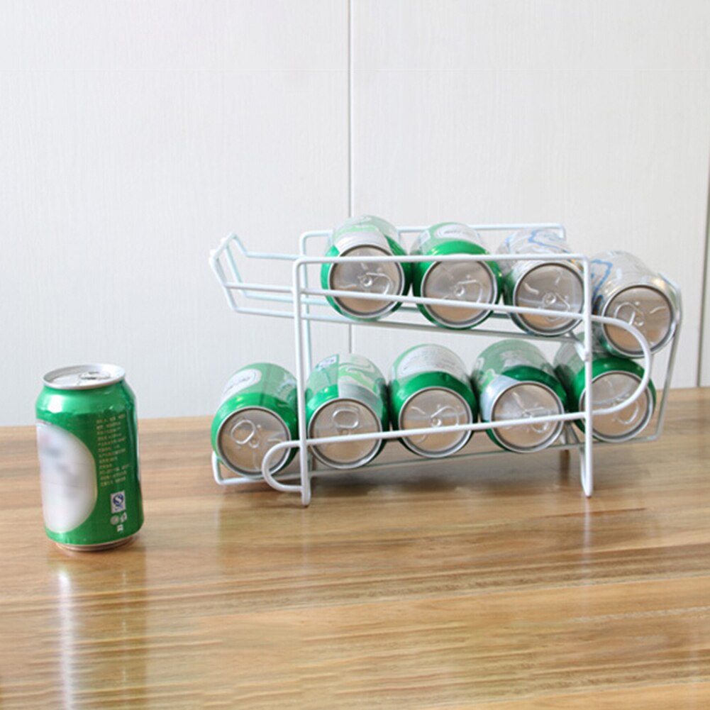 Soda Can Dispenser Double Layer Rack