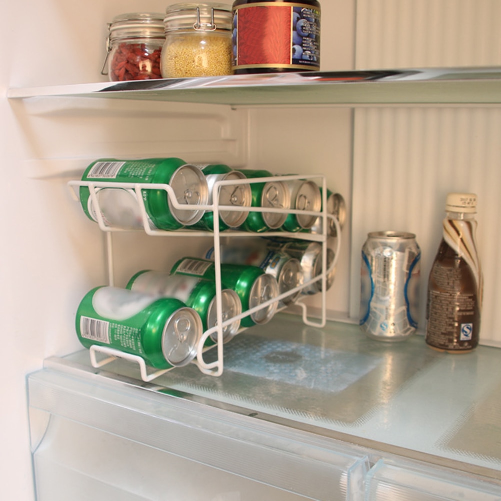 Soda Can Dispenser Double Layer Rack