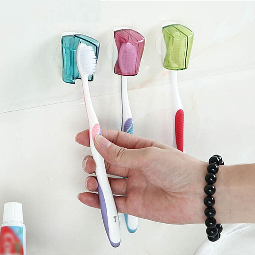 Suction Cup Toothbrush Holder (3 Pcs)