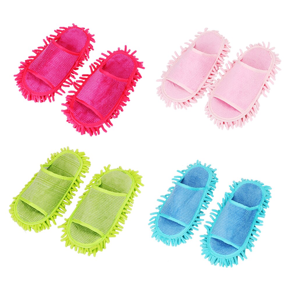 Floor Cleaning Slippers Mop Slip On