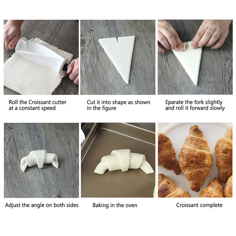 Croissants Cutter Steel Dough Slicer