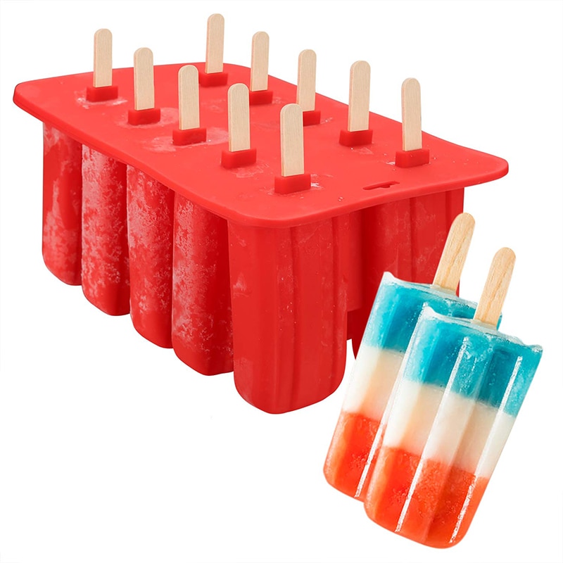 Silicone Popsicle Tray with Lid