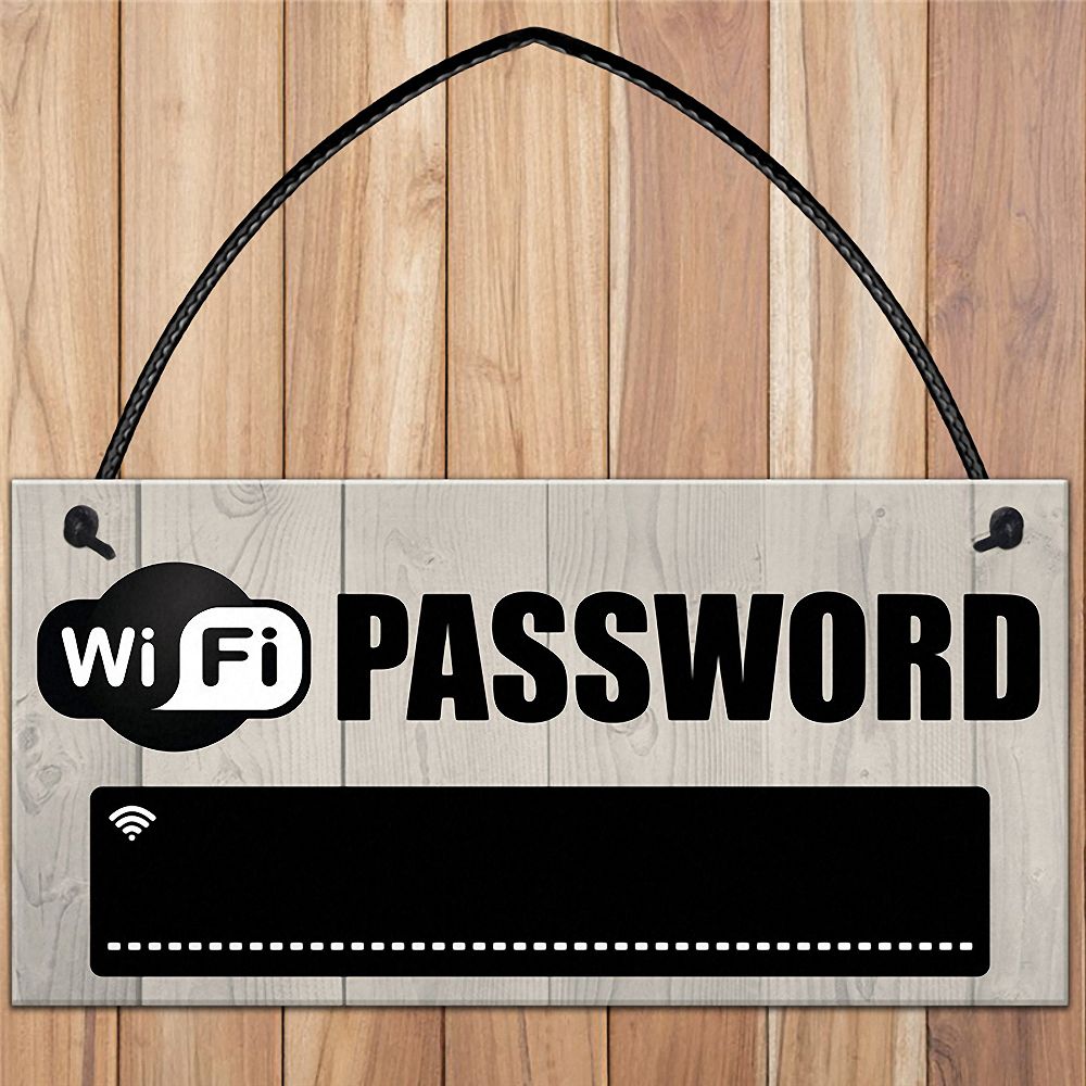 Wifi Password Signage Wooden Board