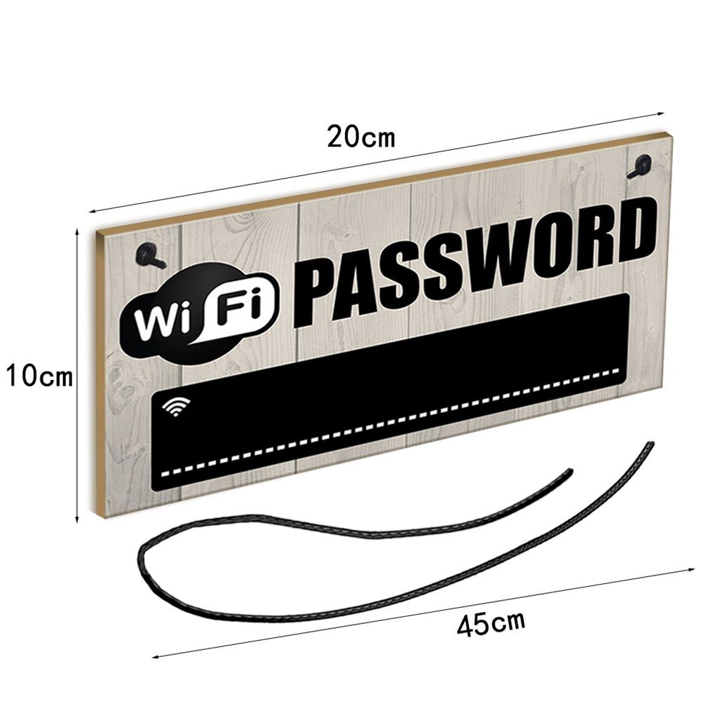 Wifi Password Signage Wooden Board