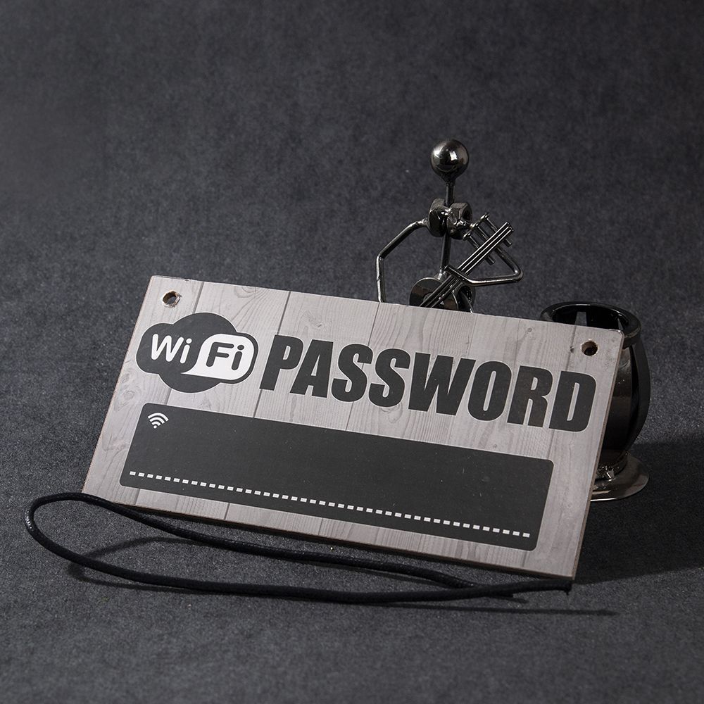 Wifi Password Signage Wooden Board