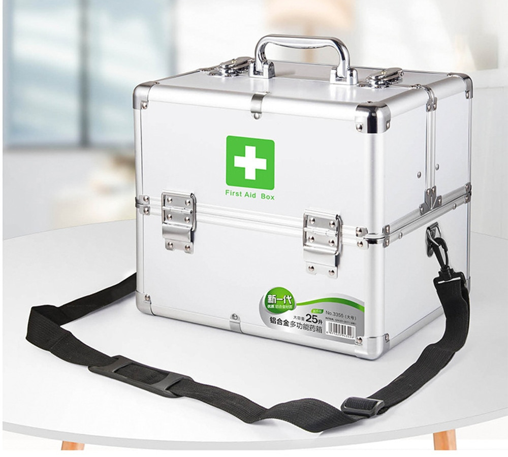 Lockable Medicine Box with Straps 