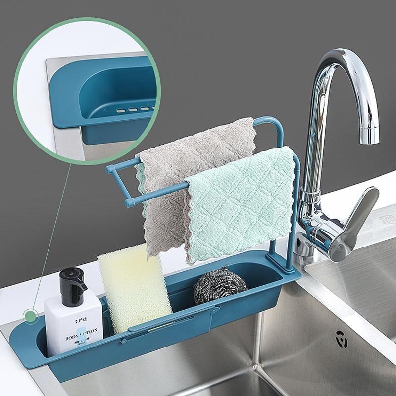 Telescopic Kitchen Sink Sponge Holder