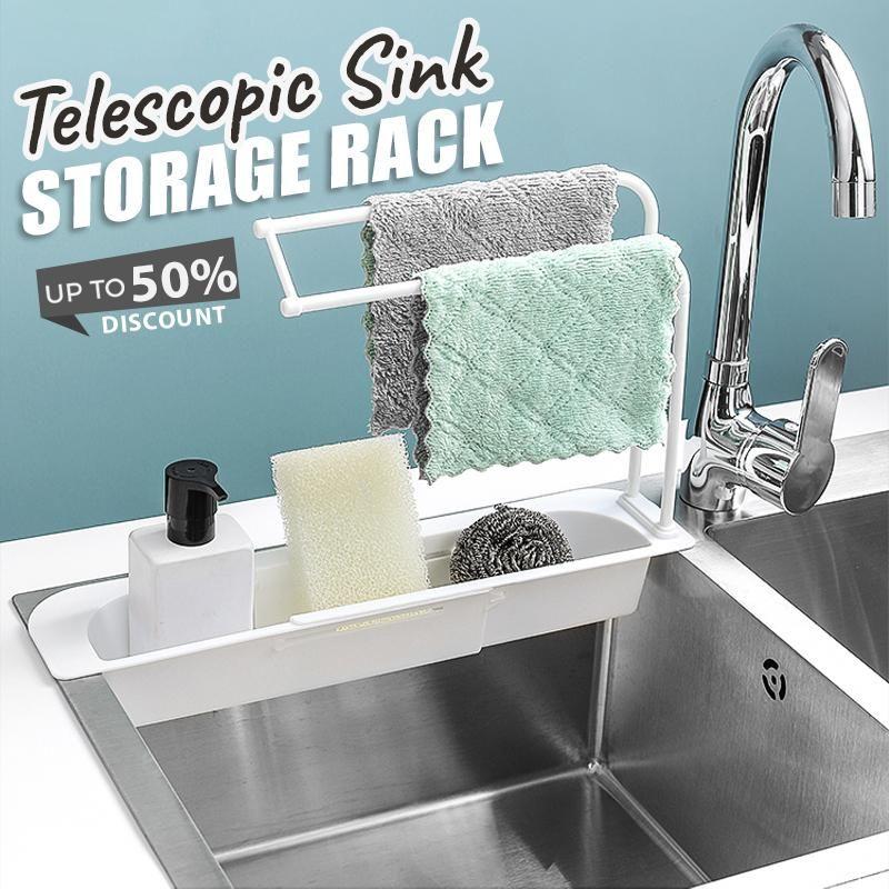 Telescopic Kitchen Sink Sponge Holder