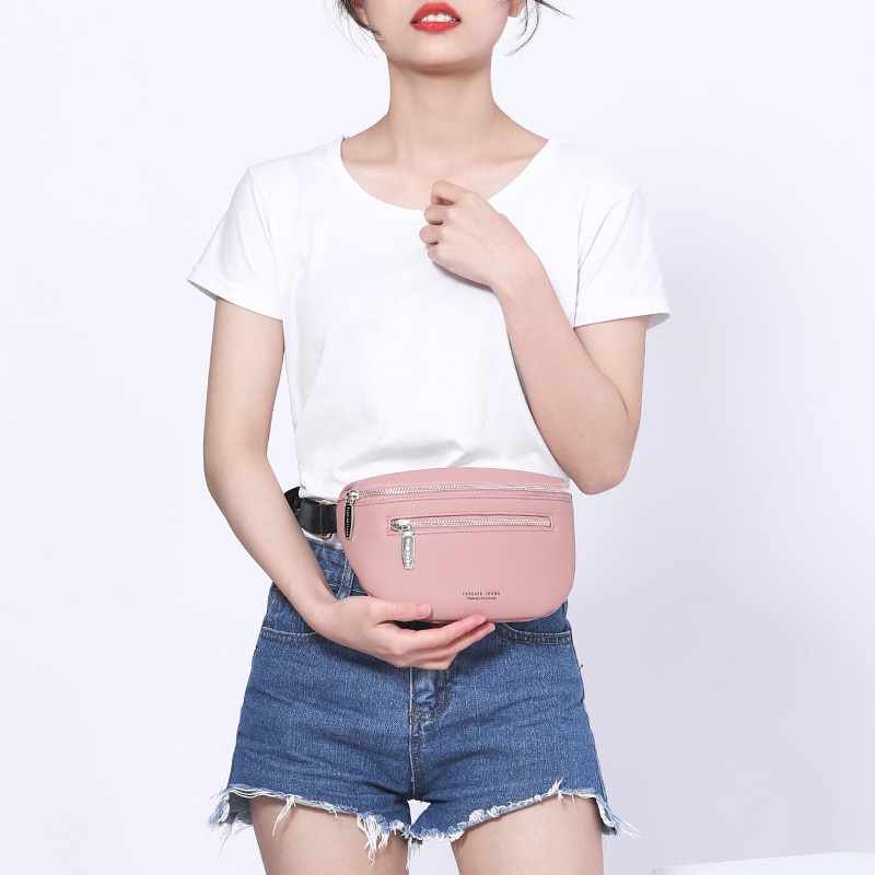 Leather Women Bum Bag Fanny Pack