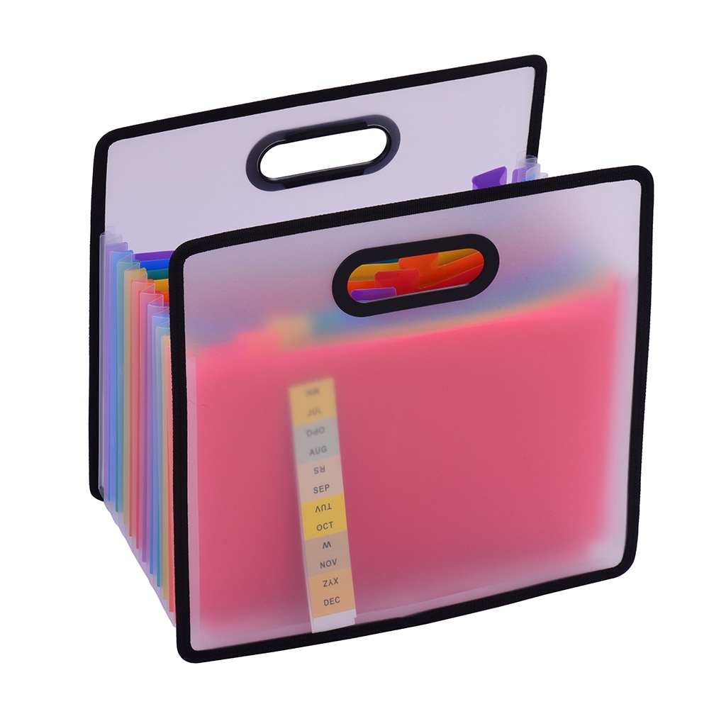 Accordion File Folder 12-Pocket Organizer