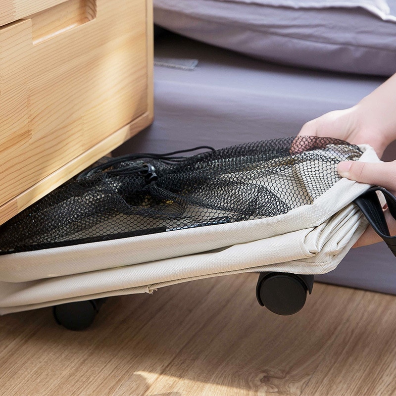 Laundry Basket with Wheels Clothes Bag