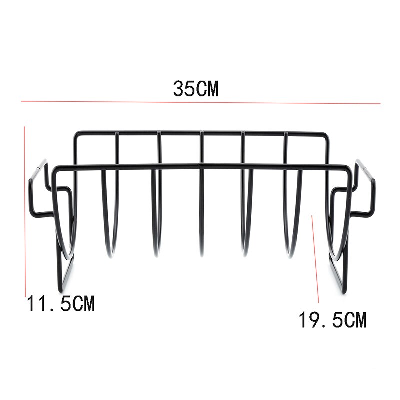BBQ Rib Rack Stainless Steel Stand 
