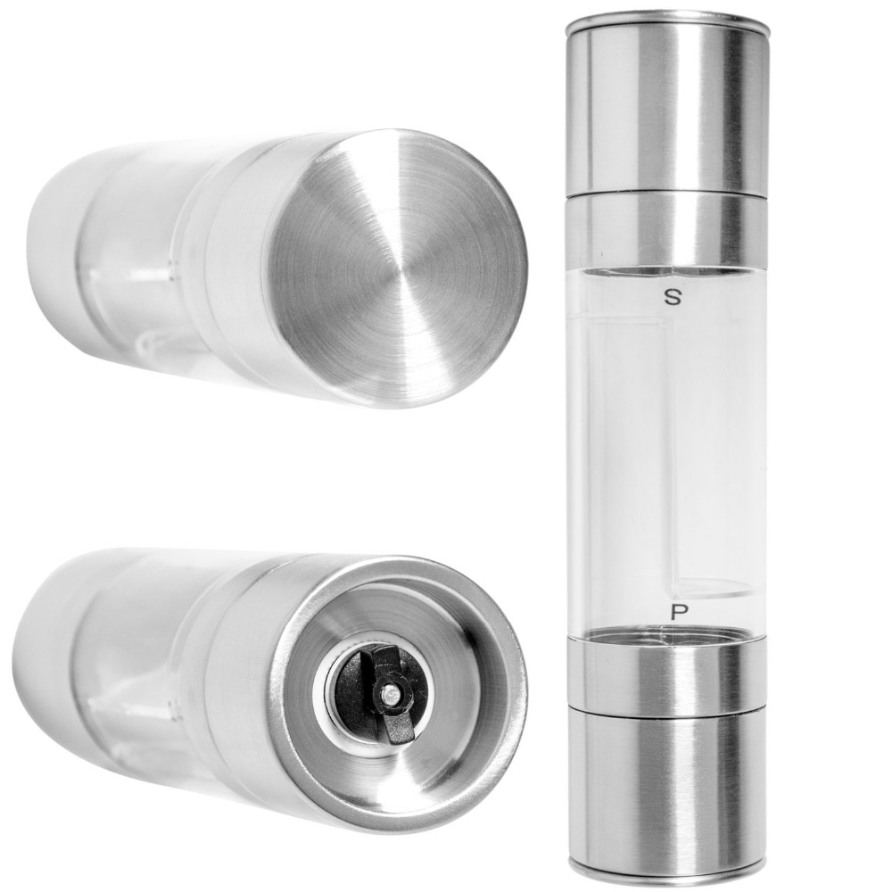 Salt and Pepper Grinder 2 in 1 Container