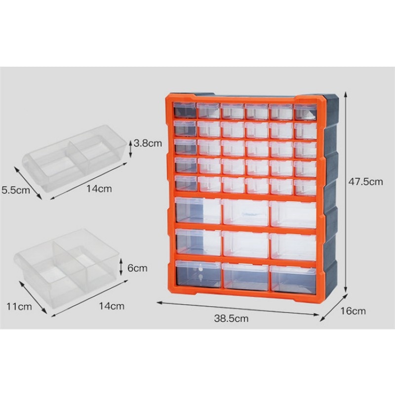 Multi-grid Mini Storage Drawers