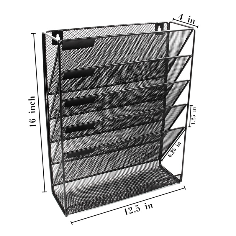 Wall Mounted File Holder Rack