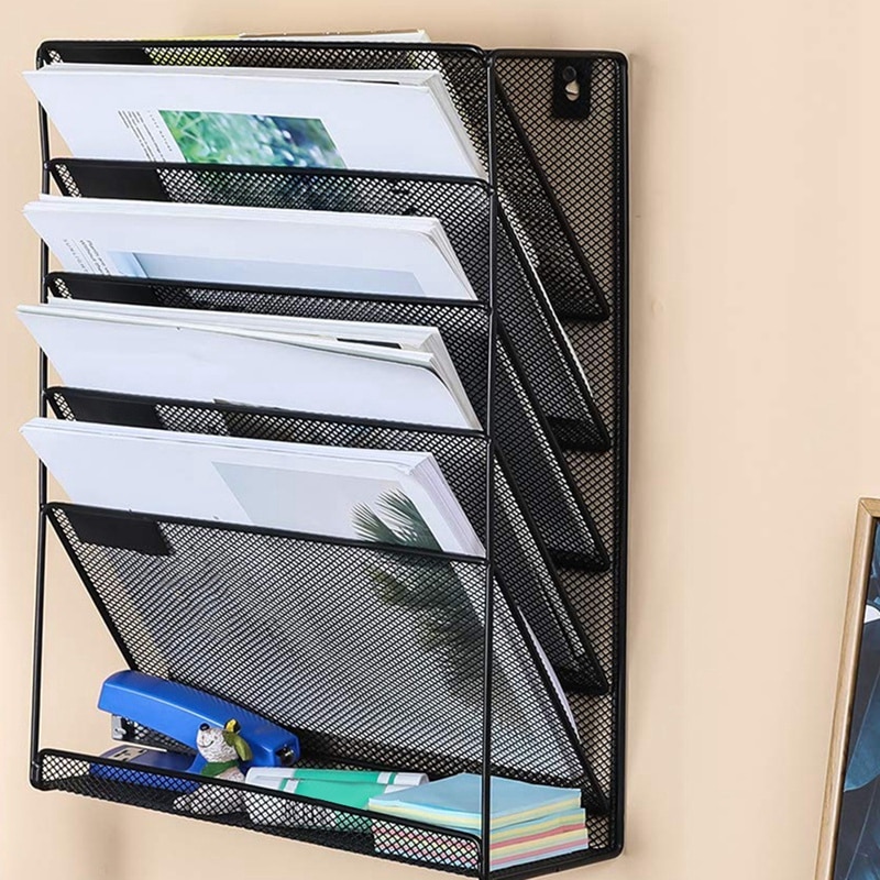 Wall Mounted File Holder Rack