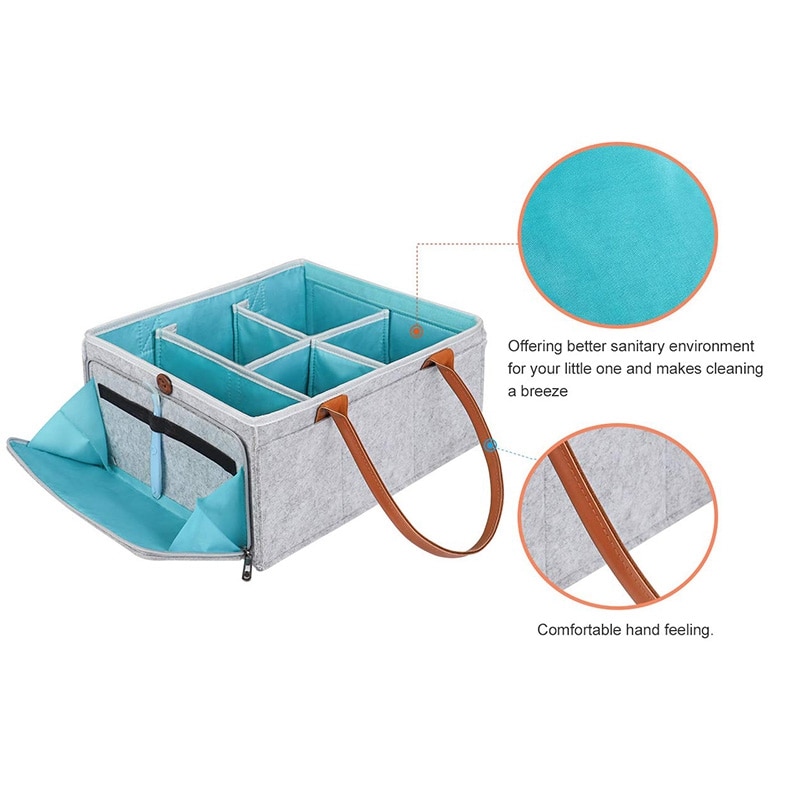 Felt Storage Basket Fabric Organizer