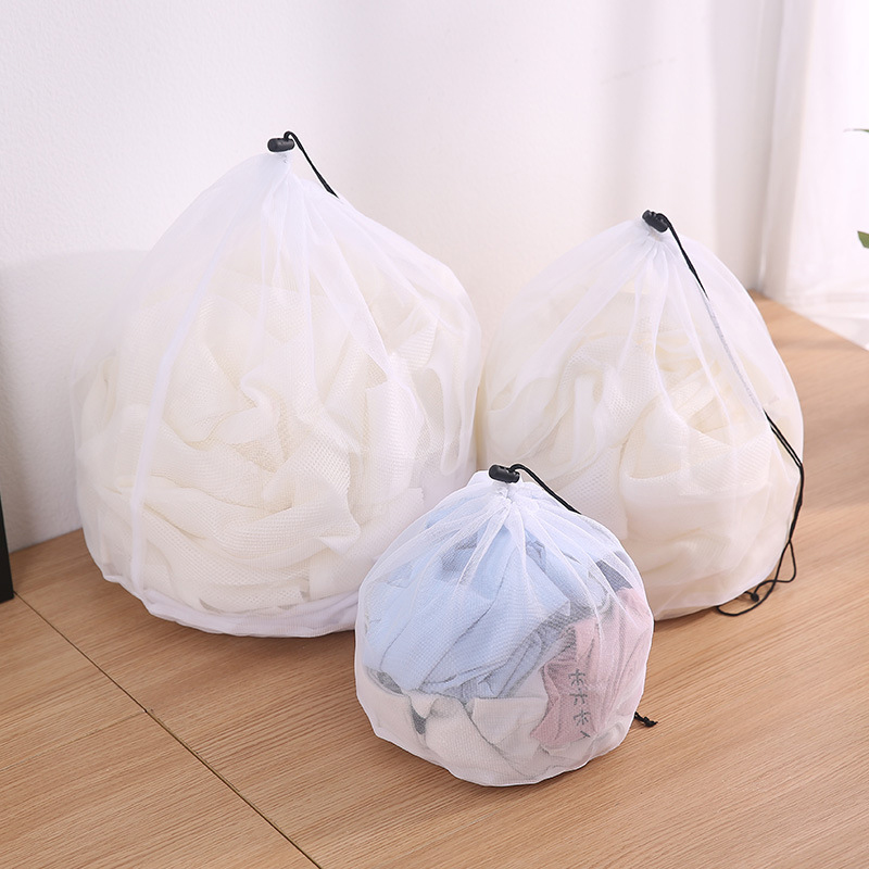 Drawstring Laundry Bag Mesh Bag