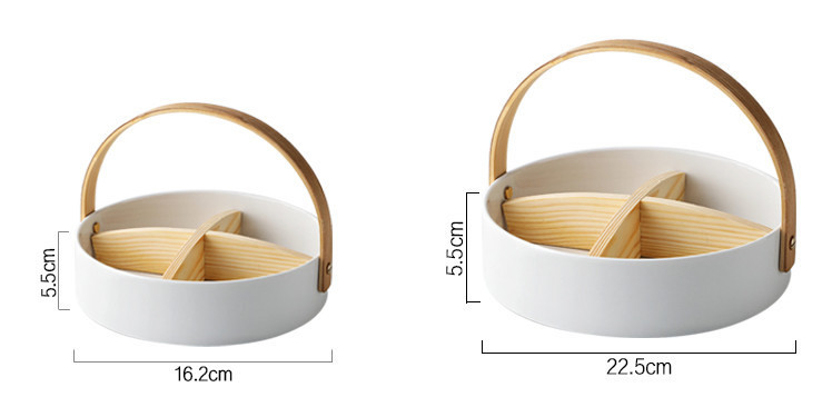 Divided Snack Plate Nordic Style