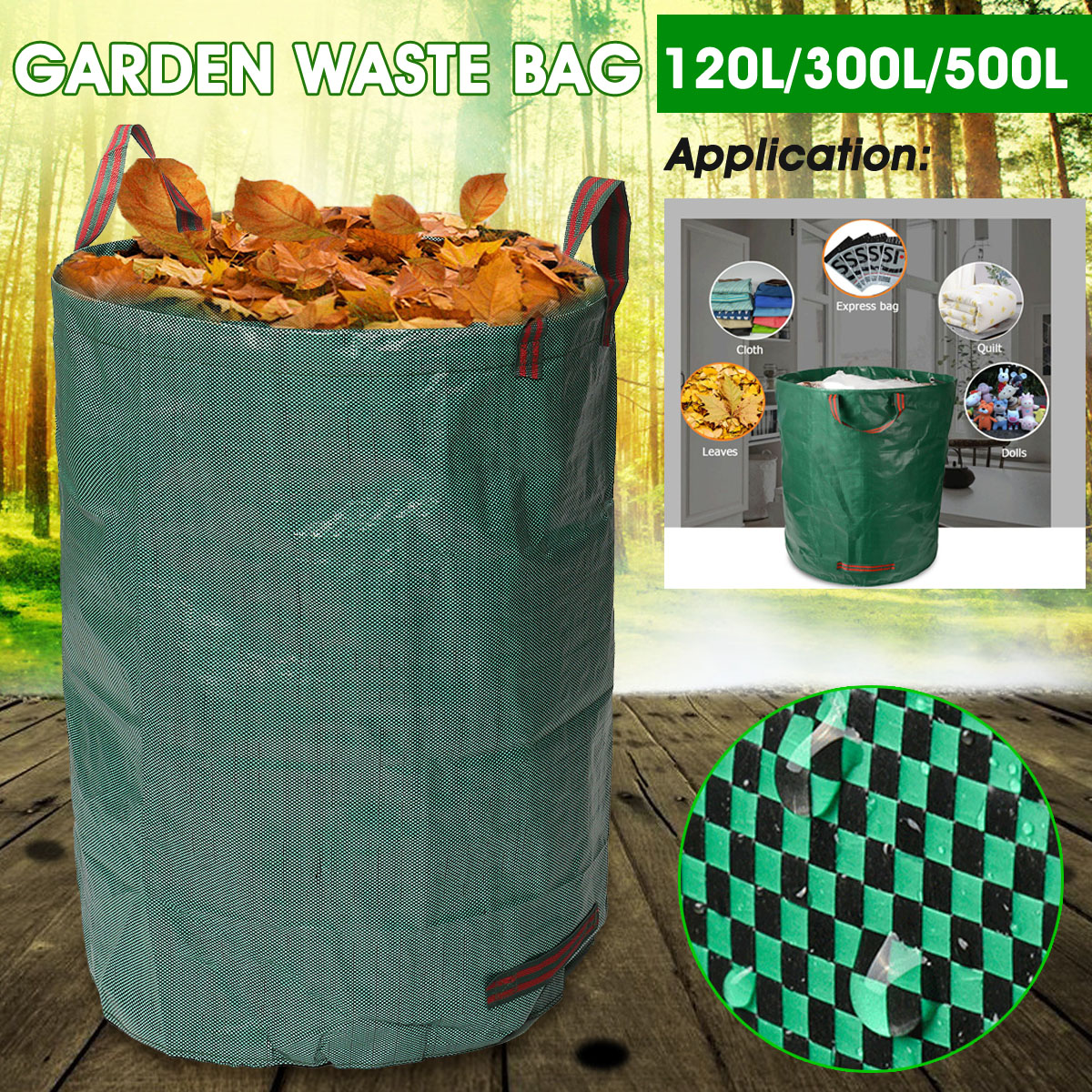 Garden Waste Bag Large Capacity Storage