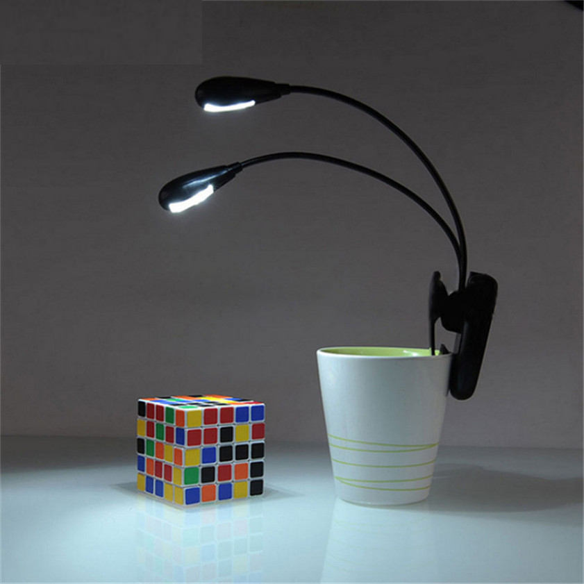 Book Light Clip Dual LED Mini Lamp