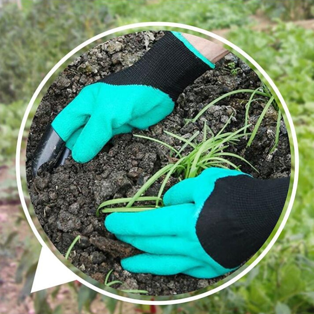 Garden Gloves with Fingertips Claws