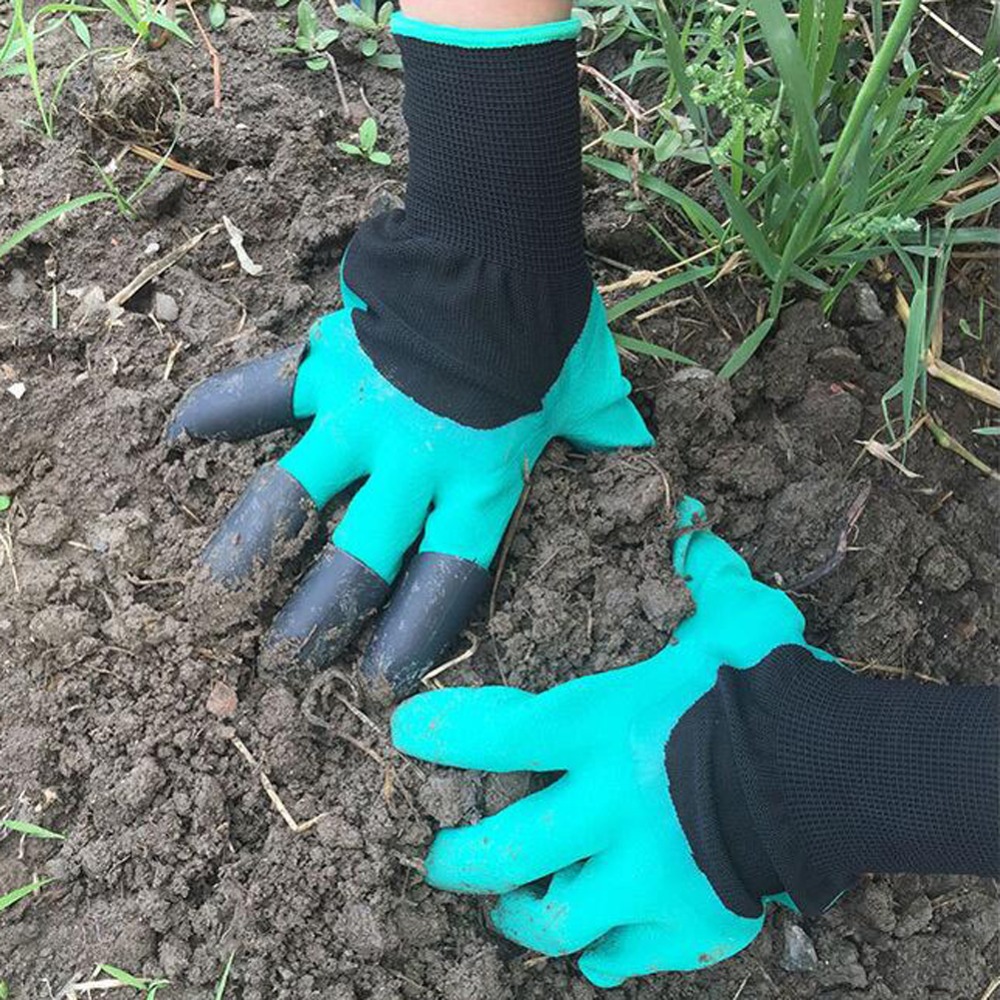 Garden Gloves with Fingertips Claws