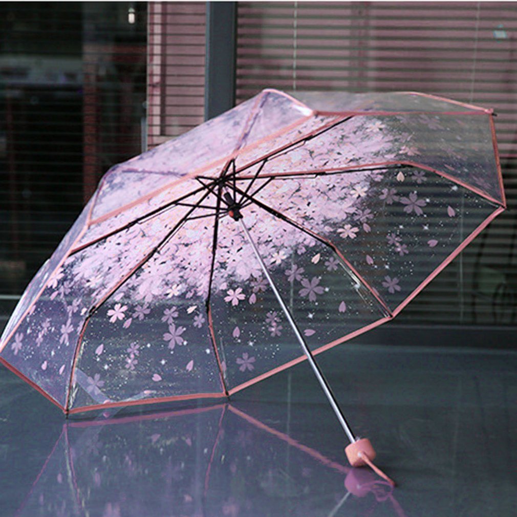 3 Fold Umbrella Cherry Blossom Design