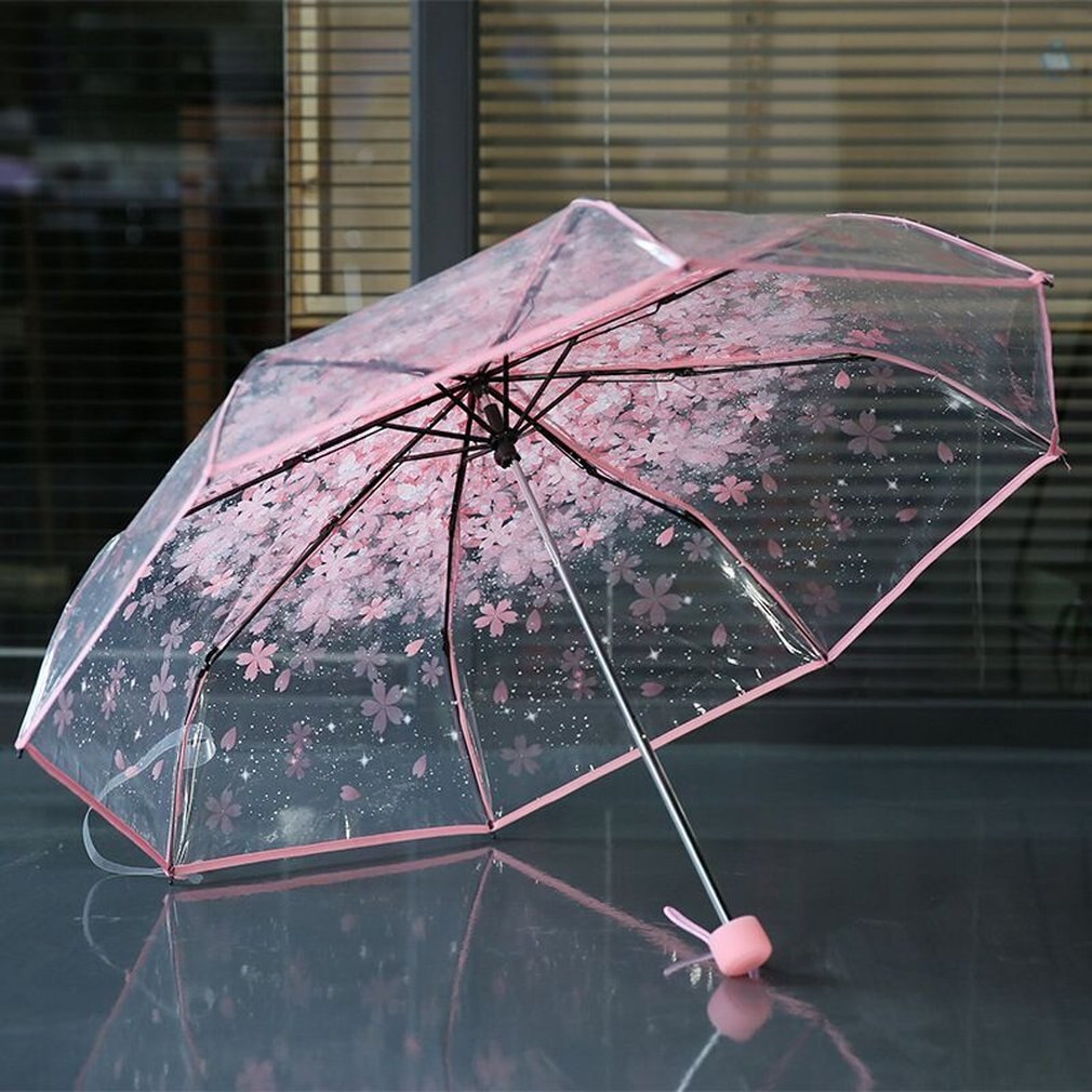 3 Fold Umbrella Cherry Blossom Design