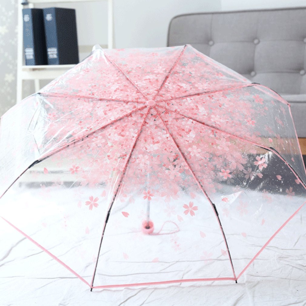 3 Fold Umbrella Cherry Blossom Design