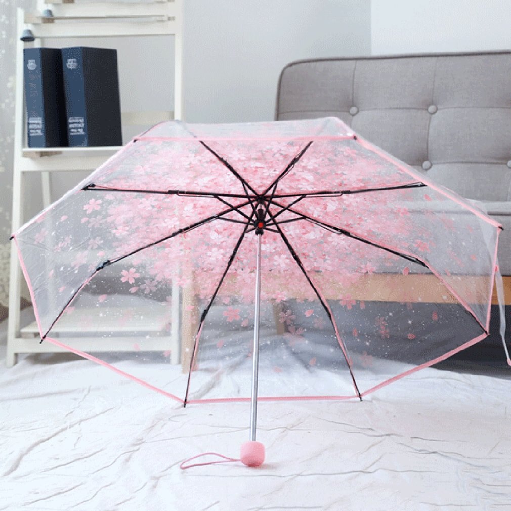3 Fold Umbrella Cherry Blossom Design