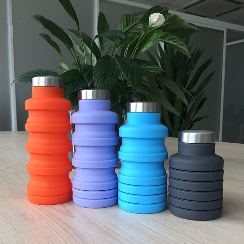 Water Bottle Foldable Silicone Tumbler