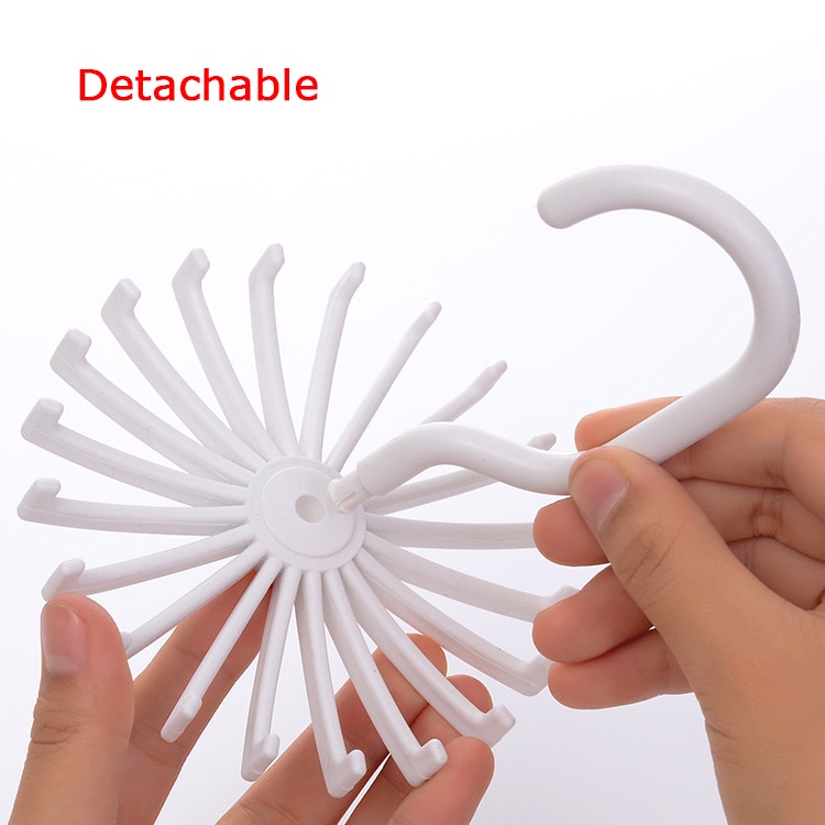 Tie Organizer 20-Slot Rotatable Hanger