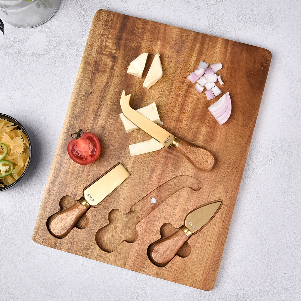 Cheese Board and Knife Set (4 pcs)