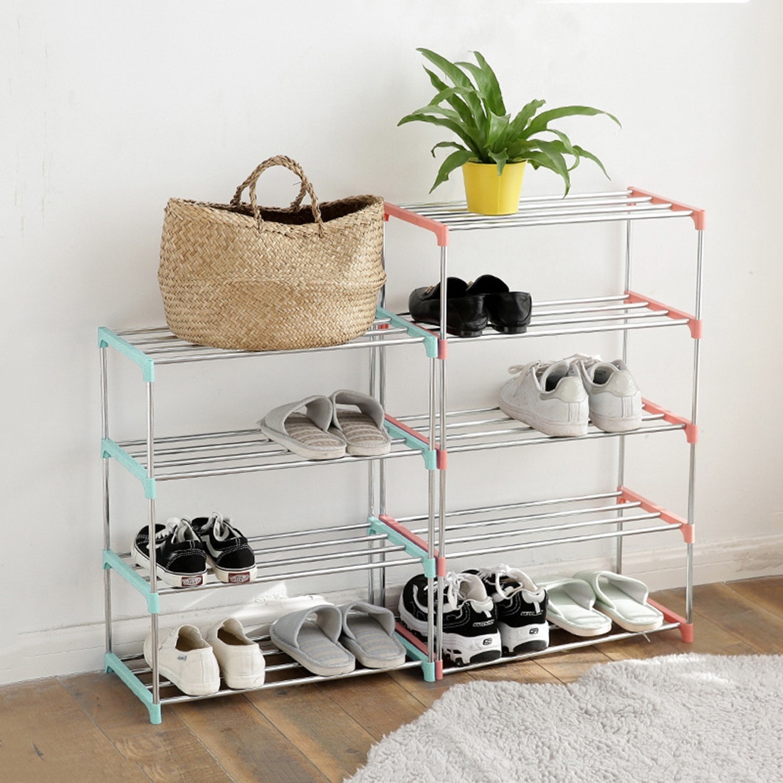 Steel Shoe Rack Storage Organizer