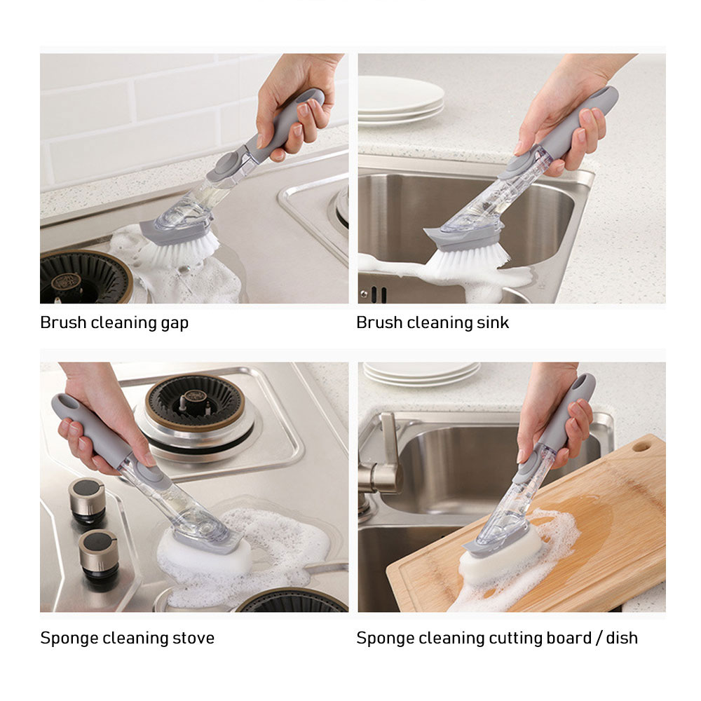 Dish Wash Scrubber Soap Dispenser