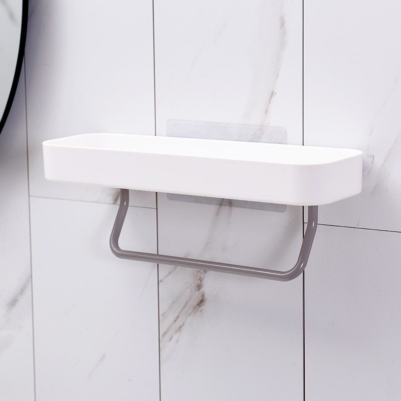 Bathroom Shelf with Towel Bar