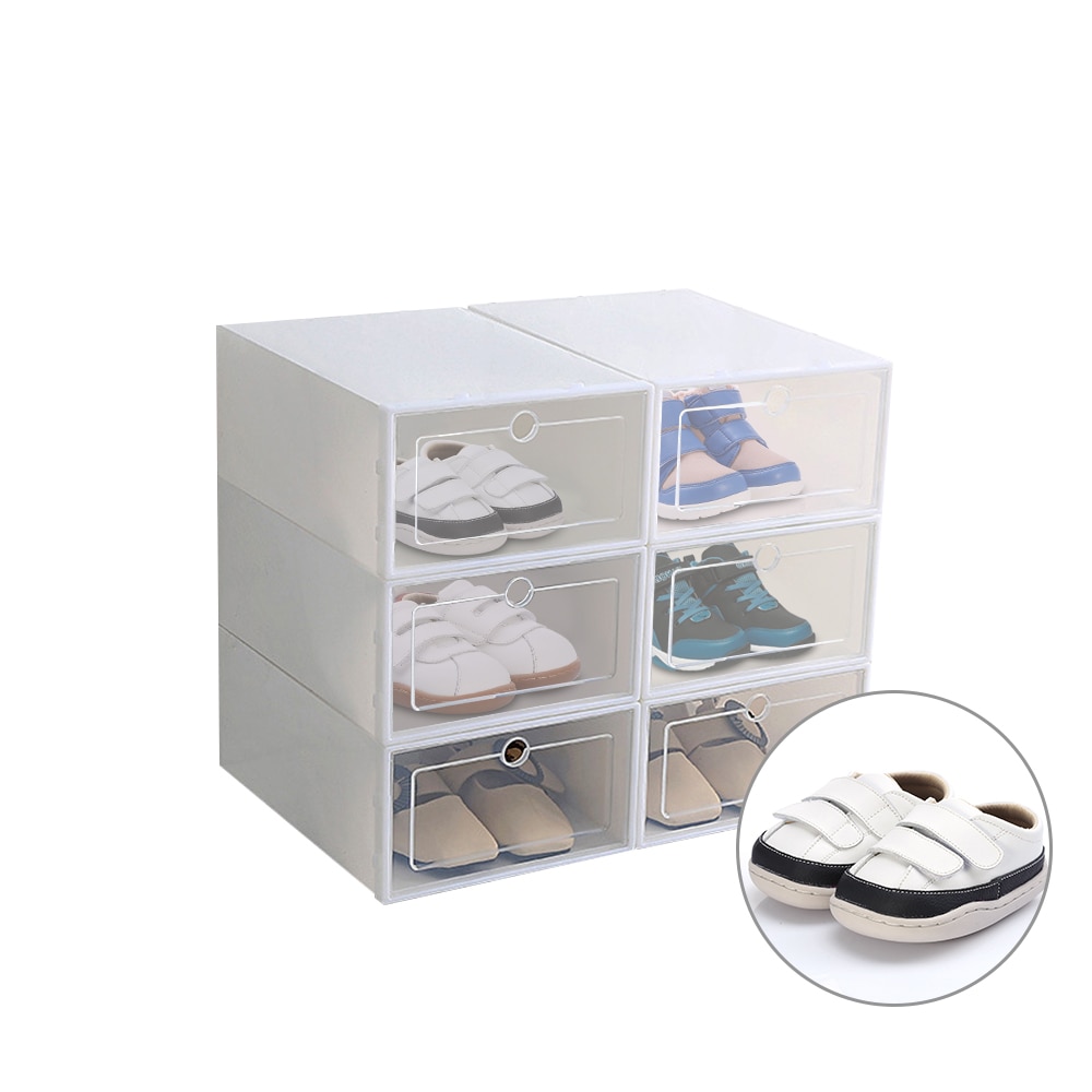Transparent Shoe Boxes Shoe Organizer (6Pcs)