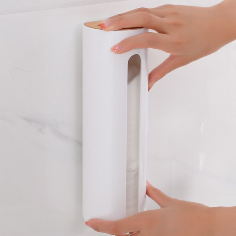 Cotton Pad Holder Wall-Mount Dispenser