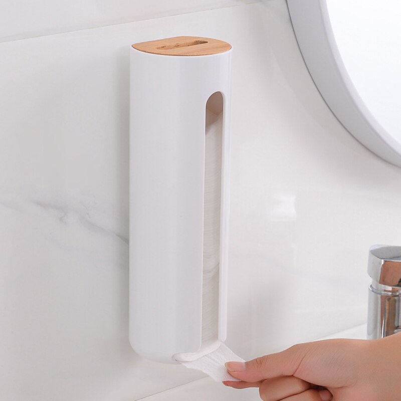 Cotton Pad Holder Wall-Mount Dispenser