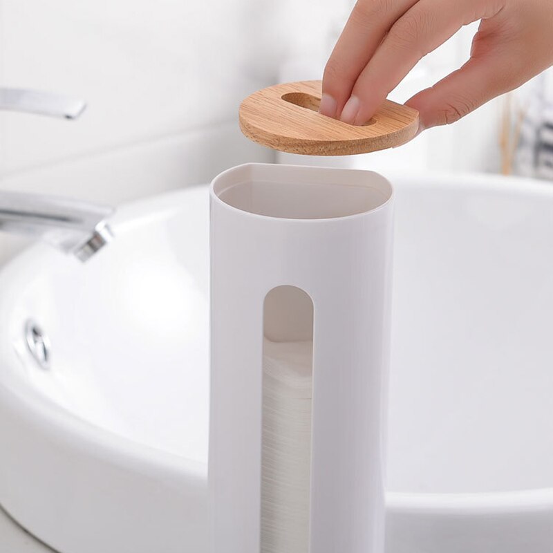 Cotton Pad Holder Wall-Mount Dispenser