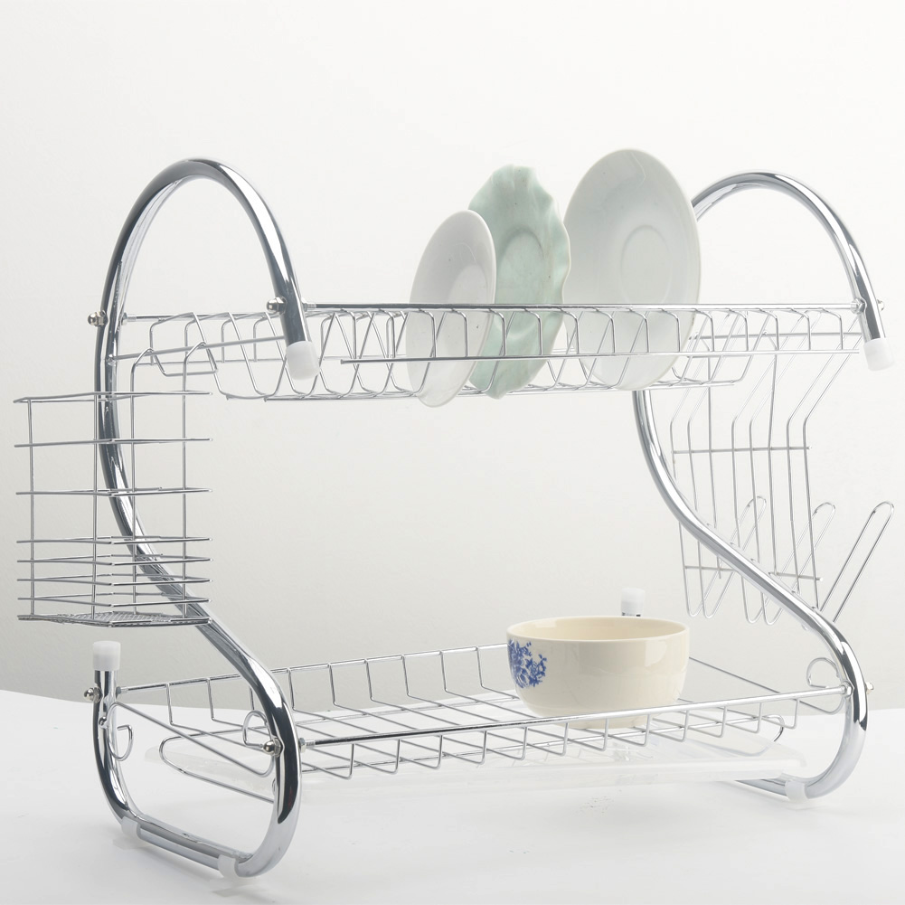 2 Tiers Dish Rack Organizer