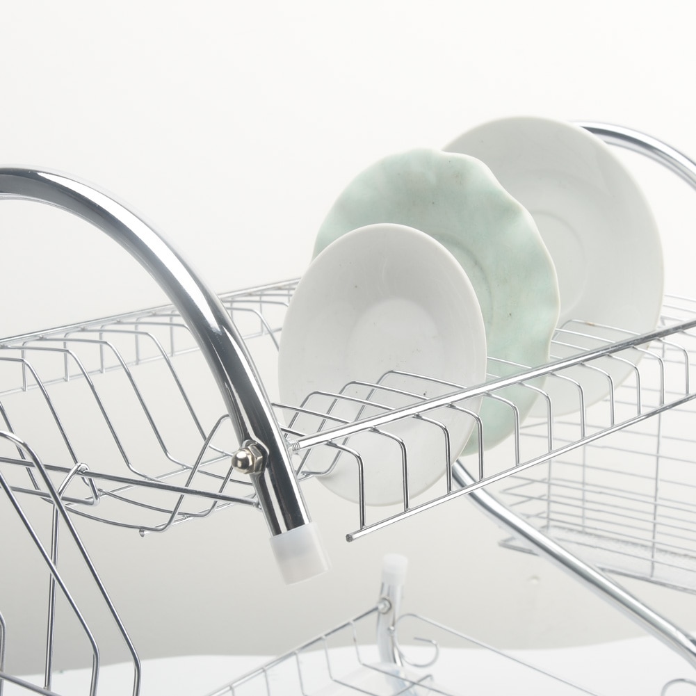 2 Tiers Dish Rack Organizer