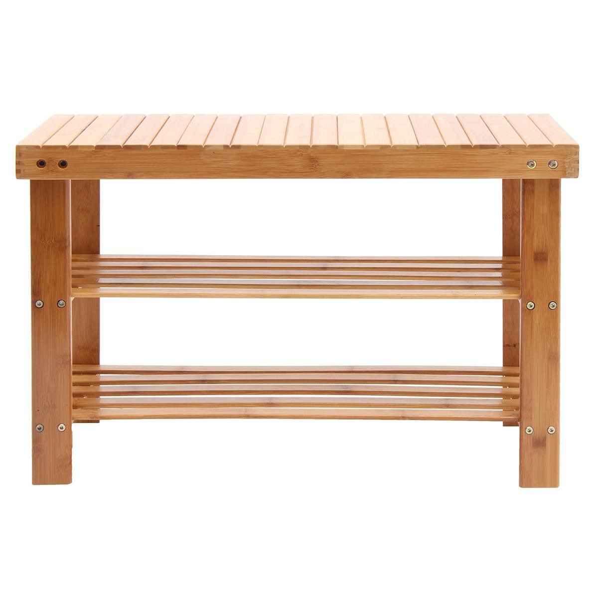 Shoe Rack Bench Wooden Organizer