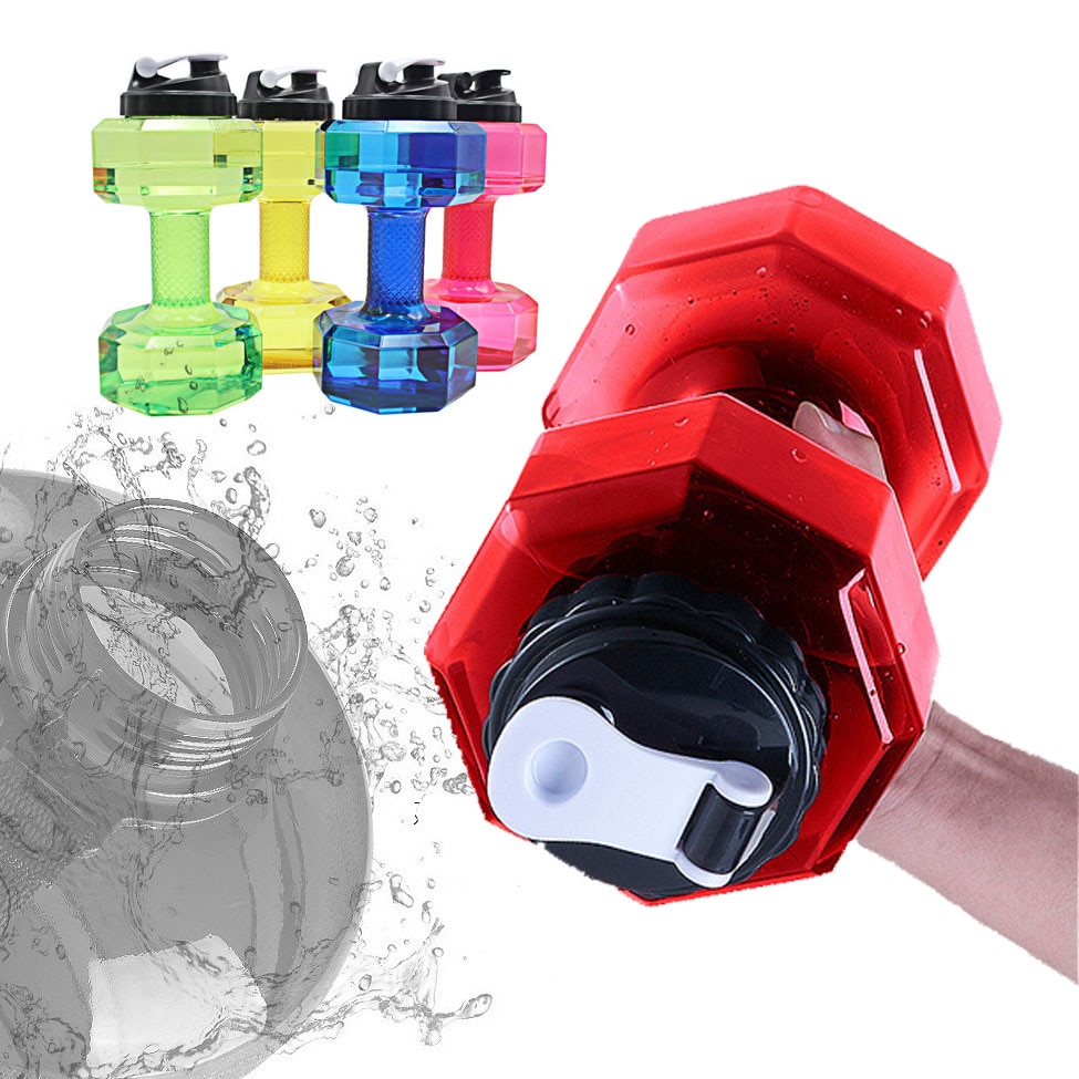 Water Dumbbell Sports Drinking Bottle