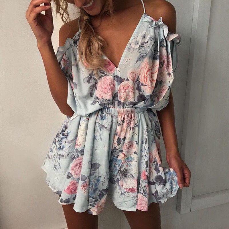 Floral Romper Ladies Stylish Apparel