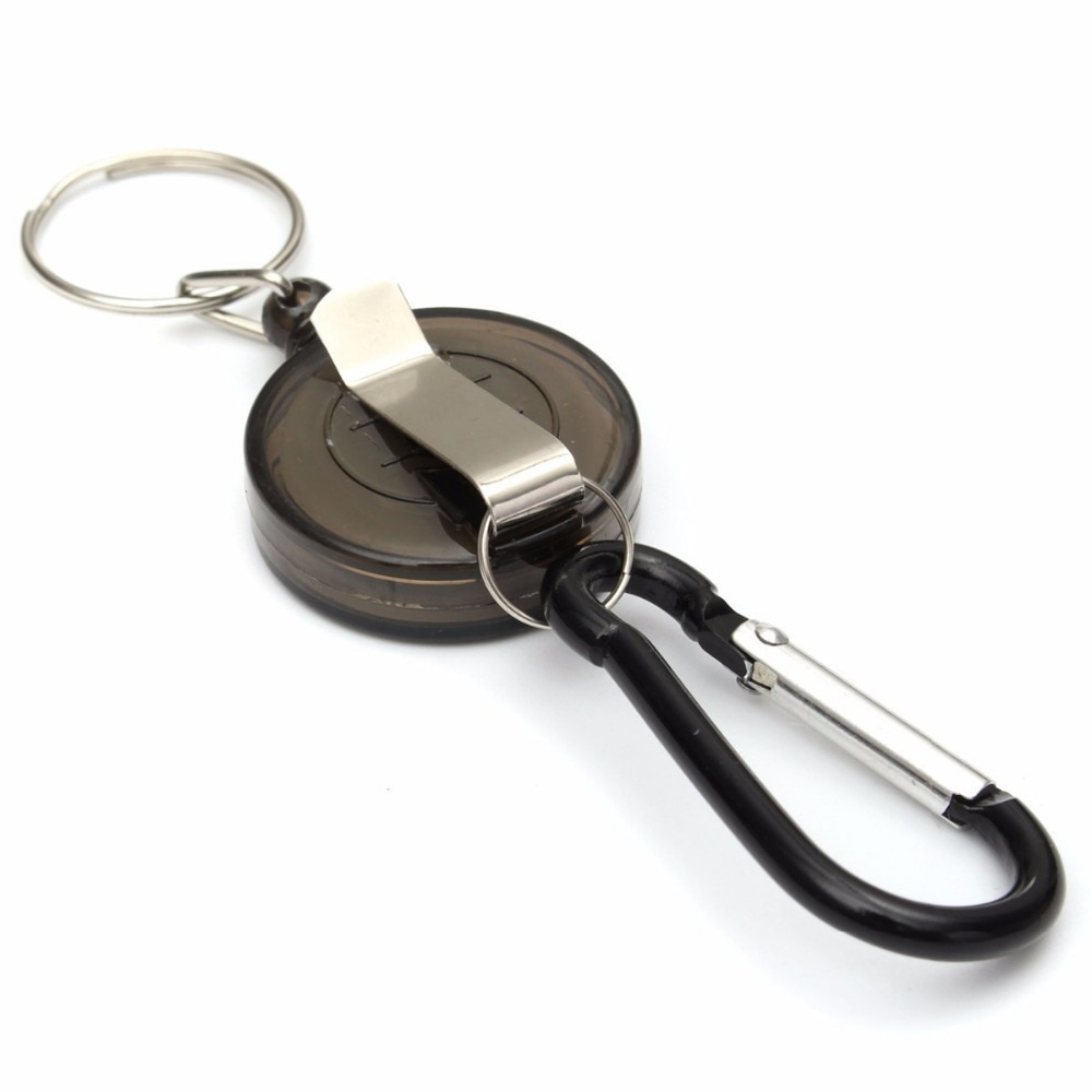 Retractable Keychain ID Card Holder