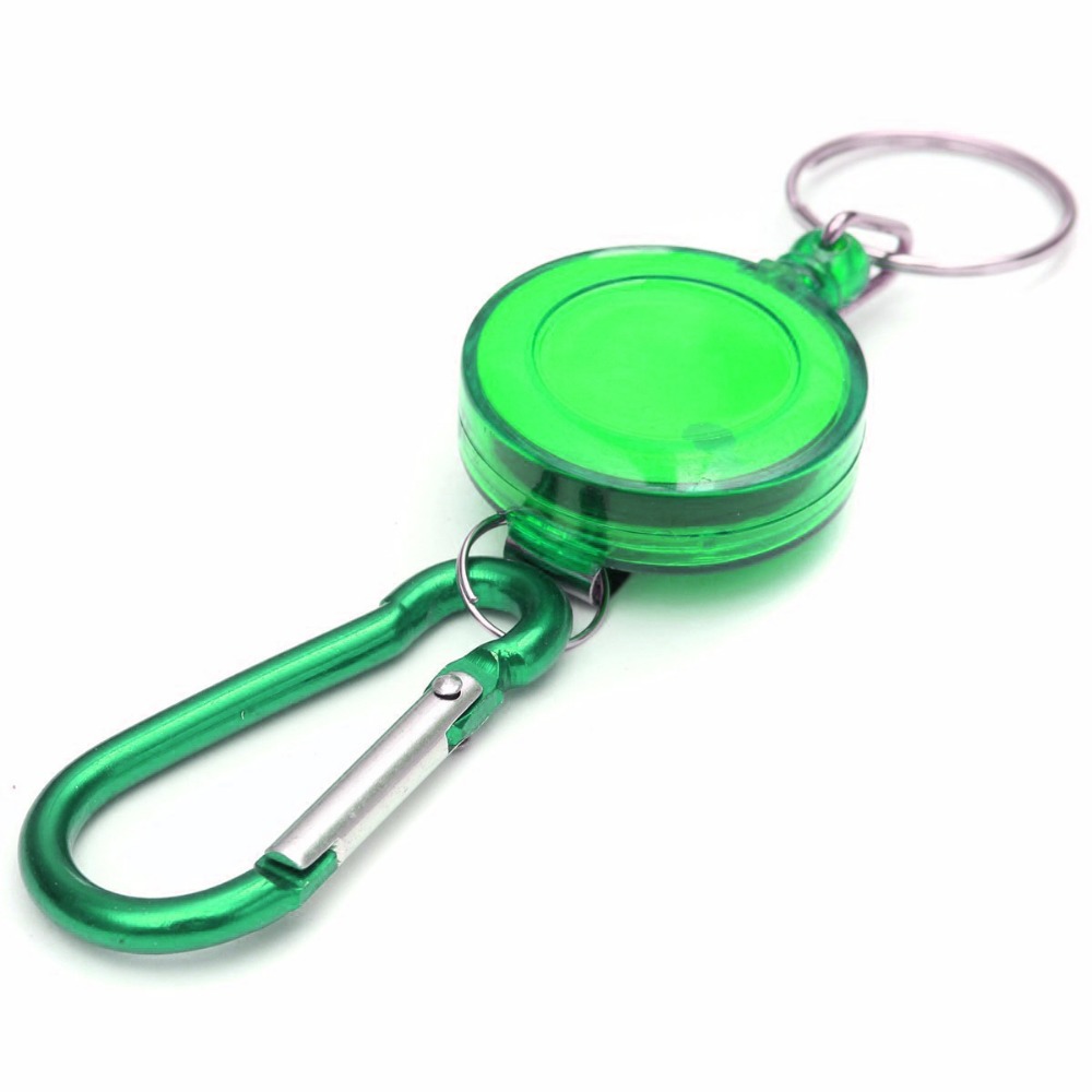 Retractable Keychain ID Card Holder