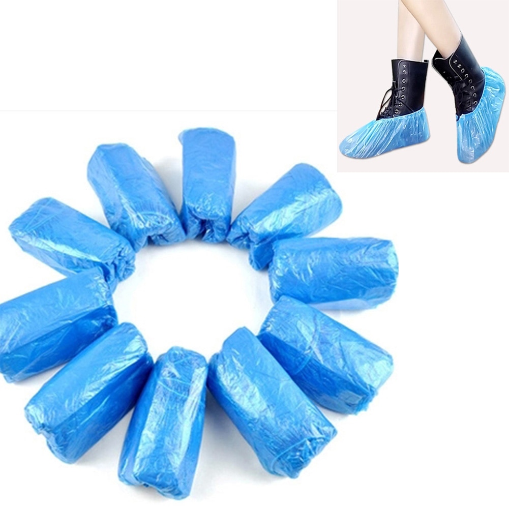 Disposable Shoe Covers Plastic Material(100pcs)